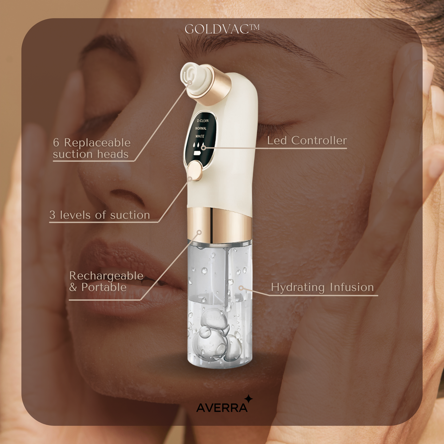 Averra GoldVac™ – Deep Cleansing Blackhead Remover