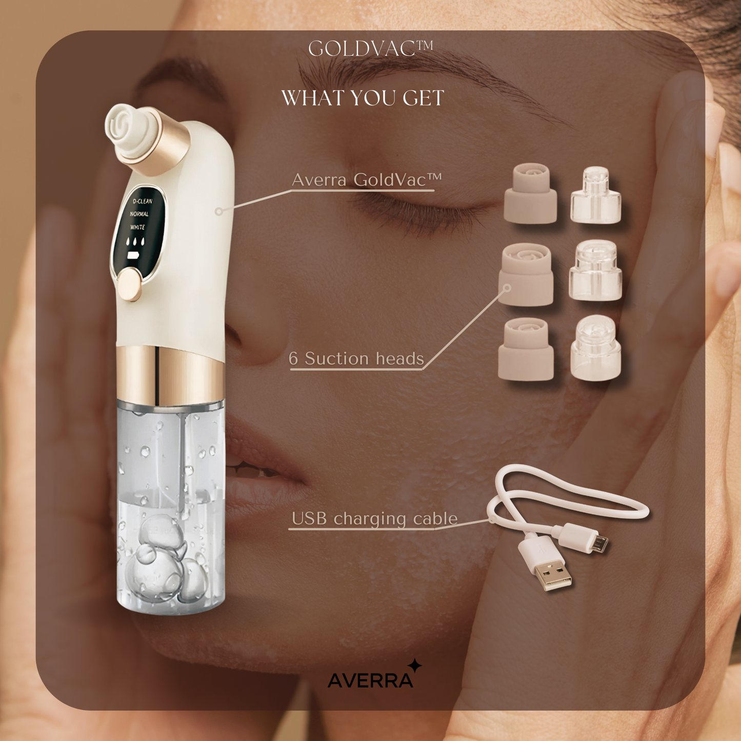 Averra GoldVac™ – Deep Cleansing Blackhead Remover